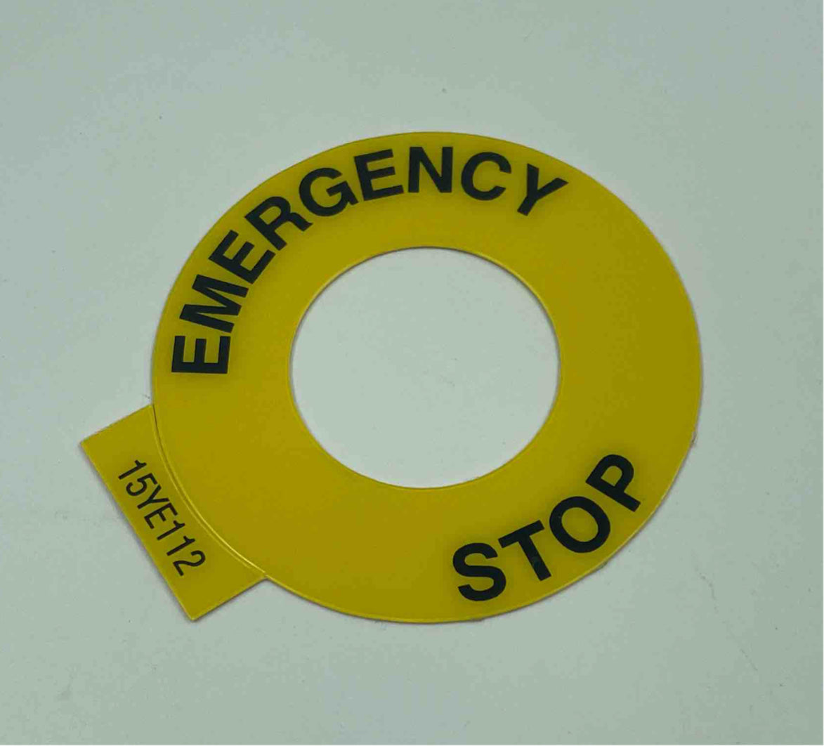 D7-15YE112 

Sprecher + Schuh D7-15YE112
Emergency Stop Legend Plate, yellow 