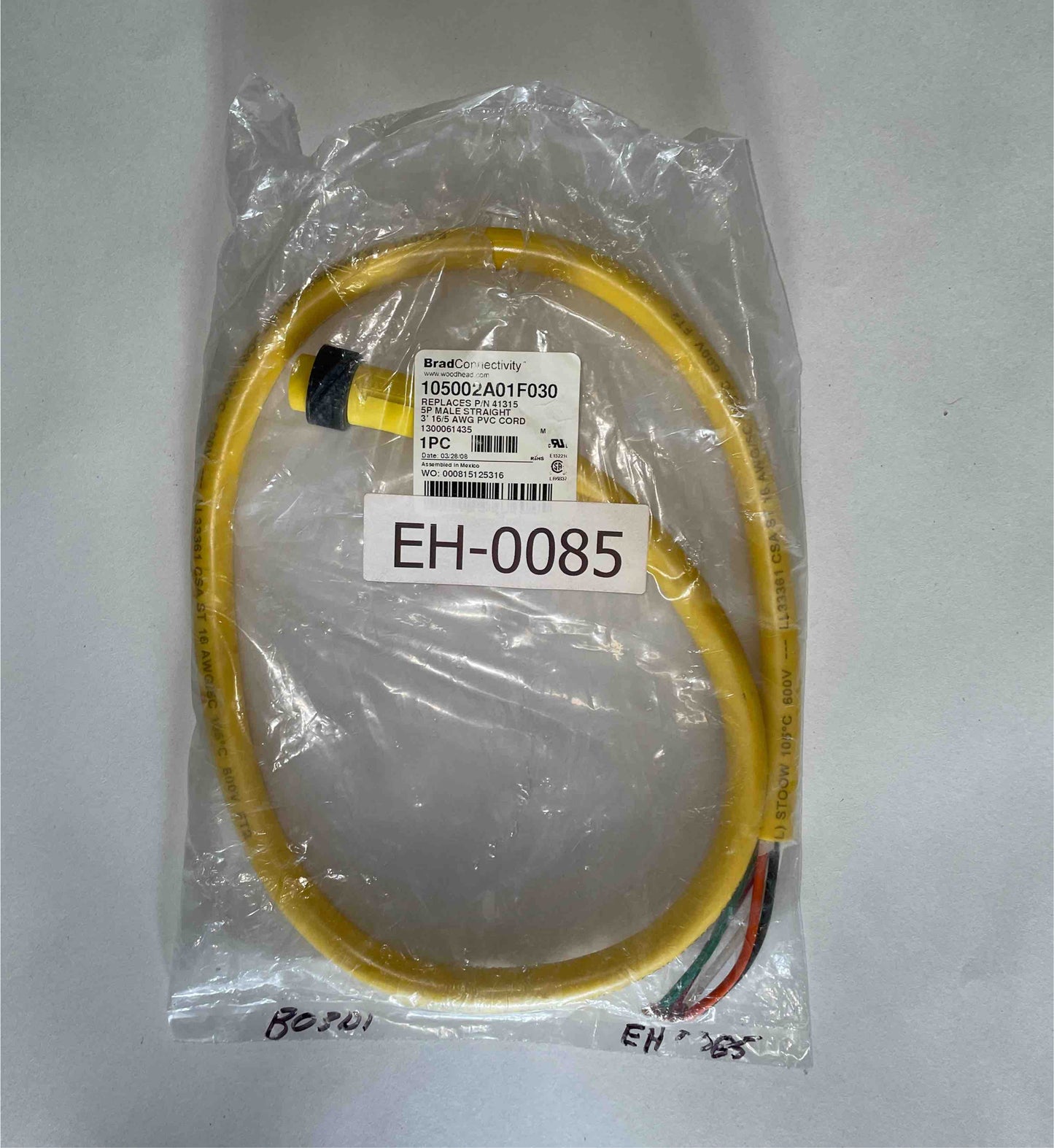 EH-0085 

30" 16/5 Pin  STO Cord EH-0085 