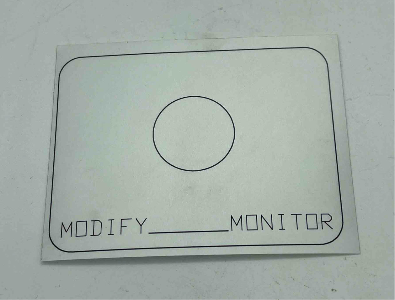 SPA-0381-001 

Label, (Modify, Monitor) 